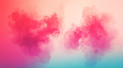 Abstract pink and blue clouds.