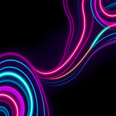 Obraz premium Neon abstract background design