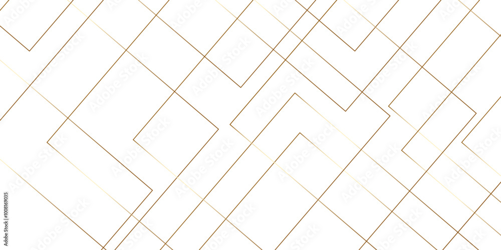 Poster mondrian style of diagonal square pattern vector. design geometric tile gold on black background. mo