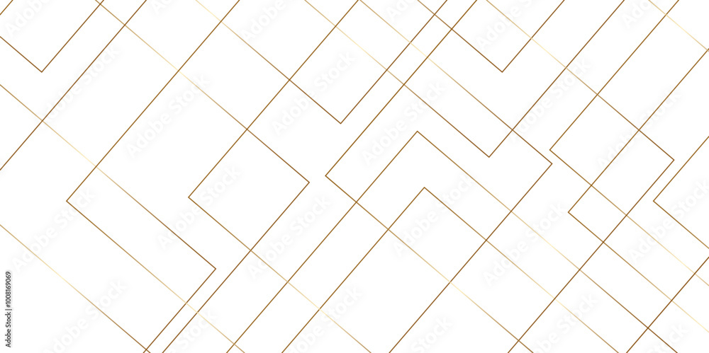 Poster mondrian style of diagonal square pattern vector. design geometric tile gold on black background. mo