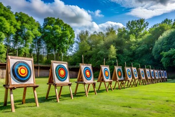 outdoor archery targets. archery range