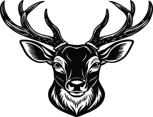 Naklejka premium silhouette of a deer