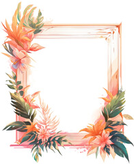 Floral frame border