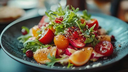 Close-up of Healthy Vegan Food, Fresh and Nutritious Meal