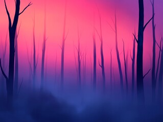 Obraz premium Transformation from Barren to Lush Forest Landscape