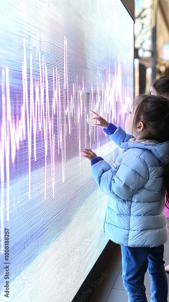 Poster quantum-powered learning environment with students interacting with augmented reality interfaces dis