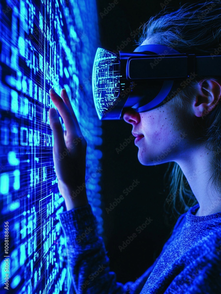 Poster quantum-powered learning environment featuring students analyzing quantum algorithms with interactiv