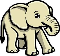 Obraz premium Cute baby elephant