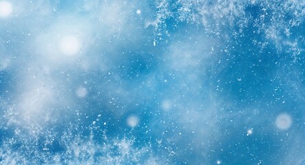 Fototapeta premium Light blue snow texture abstract background with shimmering effects