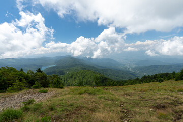 Fototapeta premium Hiking on Mountain Daibosatsu in Japan