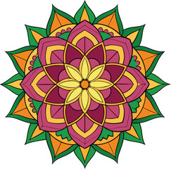 Ornamental luxury mandala pattern  design