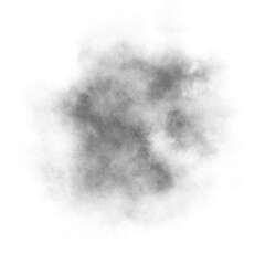 Realistic fog smoke cloud transparent background