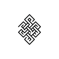 Endless knot icon. Simple endless knot icon for social media, app, and web design. Vector illustration