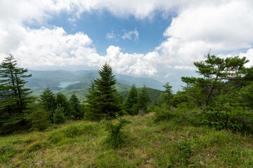 Obraz premium Hiking on Mountain Daibosatsu in Japan