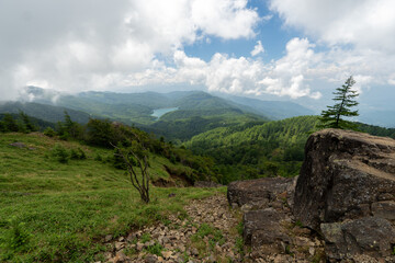 Obraz premium Hiking on Mountain Daibosatsu in Japan
