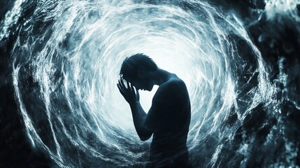 Trapped in madness  a surreal exploration of inner turmoil and psychological conflict