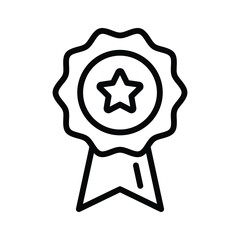 Gold star badge signifying an award or achievement in scientific research