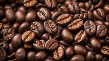 Fototapeta premium Background of roasted coffee beans