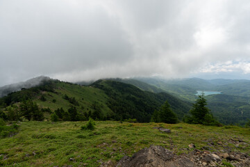 Hiking on Mountain Daibosatsu in Japan