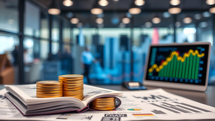 Business Finance and Money concept. Finance and Investment concept.Money management. AI generated image, ai