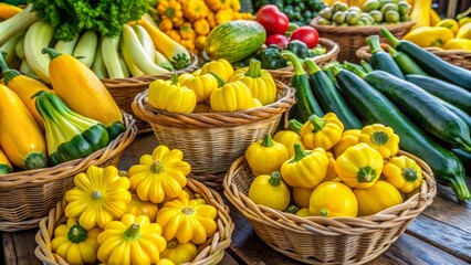 Bright yellow squash and zucchini bring flavor to healthy recipes. Perfectly suited for summer gardens, these veggies
