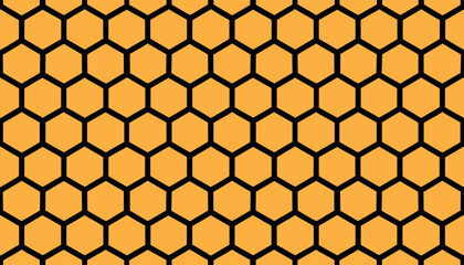 bee Honeycombs Pattern. Seamless background honeycombs. vector illustration