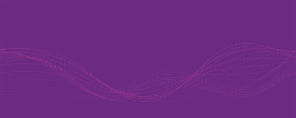 Abstract digital technology futuristic purple wave background.	
