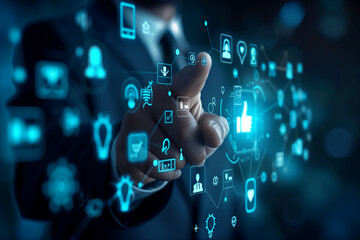close-up forming the "sheesh" sign with their finger, while social media icons float around them, blurring the lines between the real world and digital space in a collage-style design.