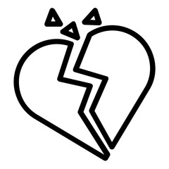 broken heart icon