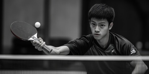 a man holding a tennis racket