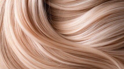 Naklejka premium Smooth Blonde Hair Texture in Natural Light