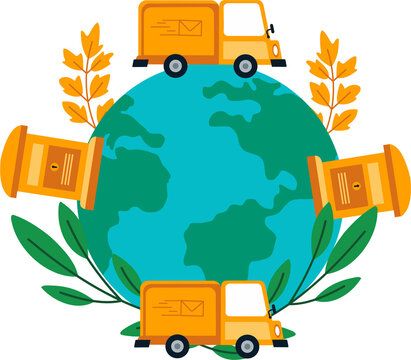 World Post Day Illustration