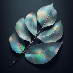 Eucalyptus Leaf A large aromatic eucalyptus leaf falling its hol