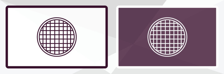 riddle tool outline icon. Linear vector from farming and gardening concept. Thin line white and black riddle tool icon isolated on white and dark background