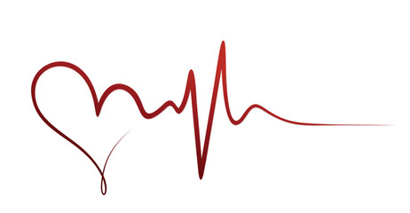 The symbol of a stylized red heart.
