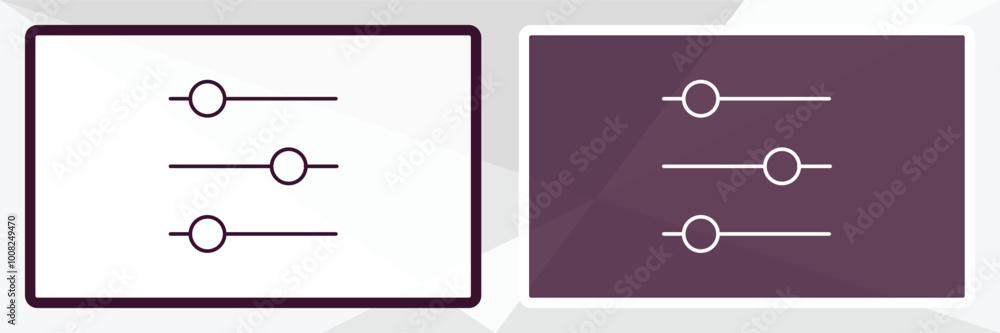 Poster controls outline icon. linear vector from entertainment concept. thin line white and black controls 