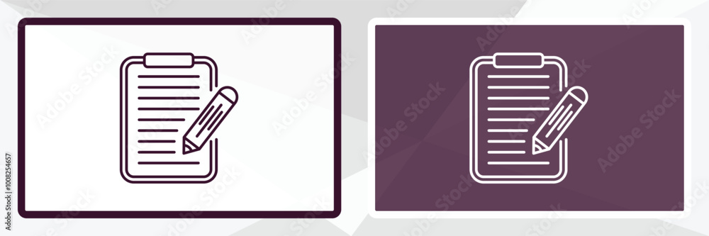 Poster application form outline icon. linear vector from education concept. thin line white and black appli