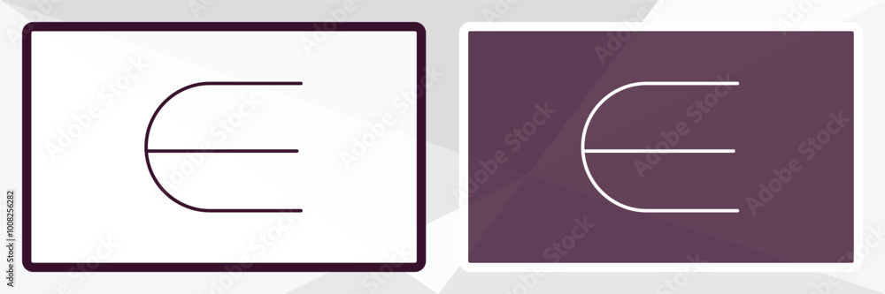 Poster is an element of symbol outline icon. linear vector from education concept. thin line white and blac