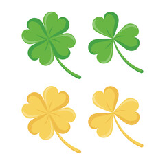 Lucky Clover Leaf Vector Illustration