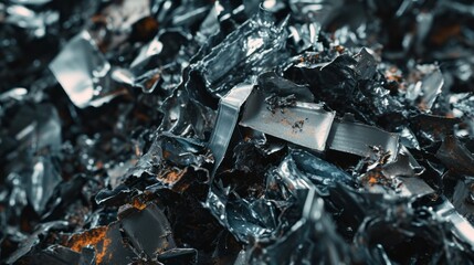 "A Fusion of Form and Function in a Close-Up of Metal Materials"