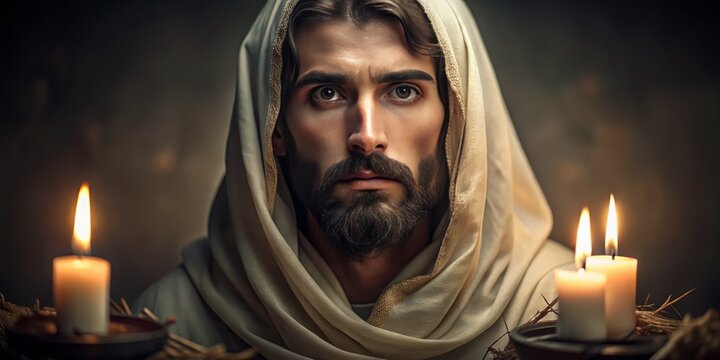 Symbolic representation of sacrifice and reflection on actions during a solemn religious observance