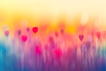 Abstract vibrant gradient background in rainbow hues