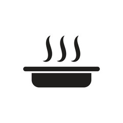 Soup icon logo design template isolated illustration