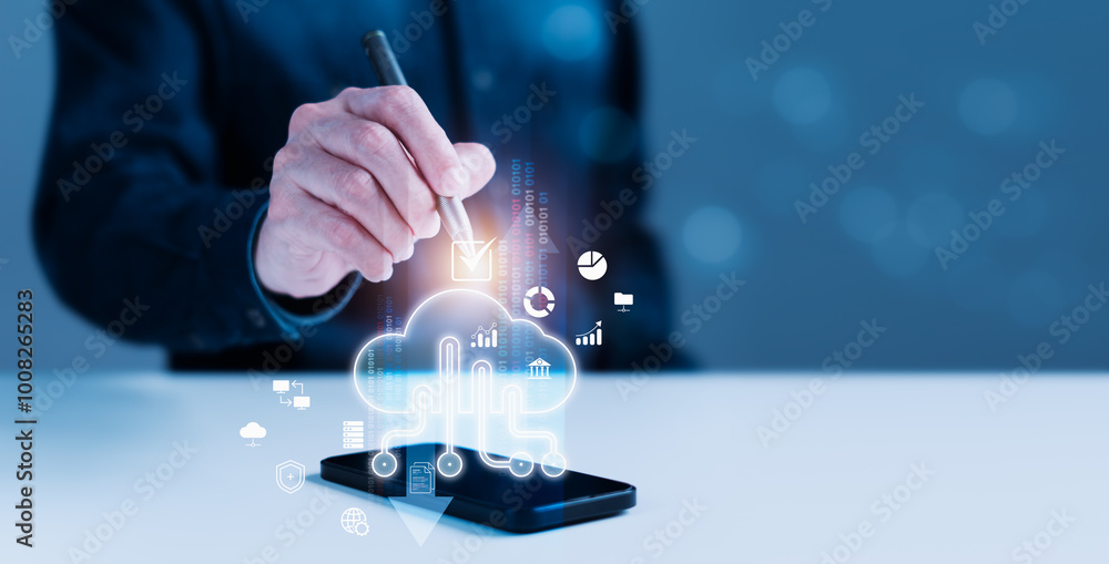 Aufkleber cloud computing: a secure digital future