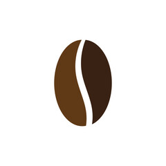 Obraz premium Coffee bean icon logo design template isolated illustration