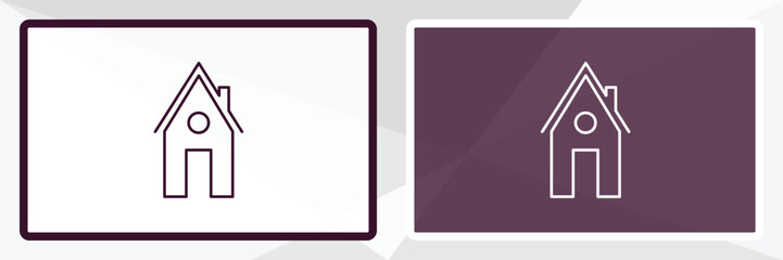 green house outline icon. Linear vector from ecology concept. Thin line white and black green house icon isolated on white and dark background