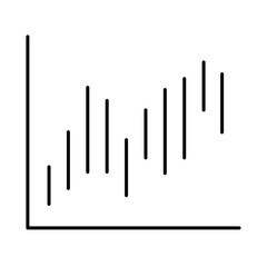 Chart Line Icon. Business Statistics, Diagrams and Graphs Icon Editable Stroke Vector Illustration