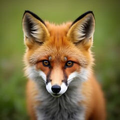 Fototapeta premium red fox closeup stock photo