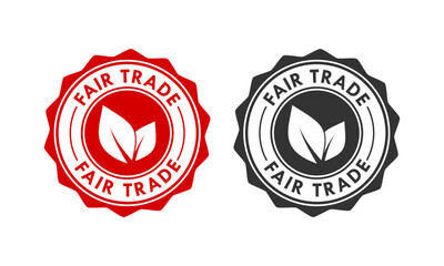 Fair trade design logo template illustration
