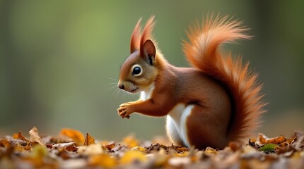 Obraz premium red squirrel